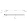 Vibia Line Wall Washer Trim 53 x 4 cm - 3580 Deckenlampe