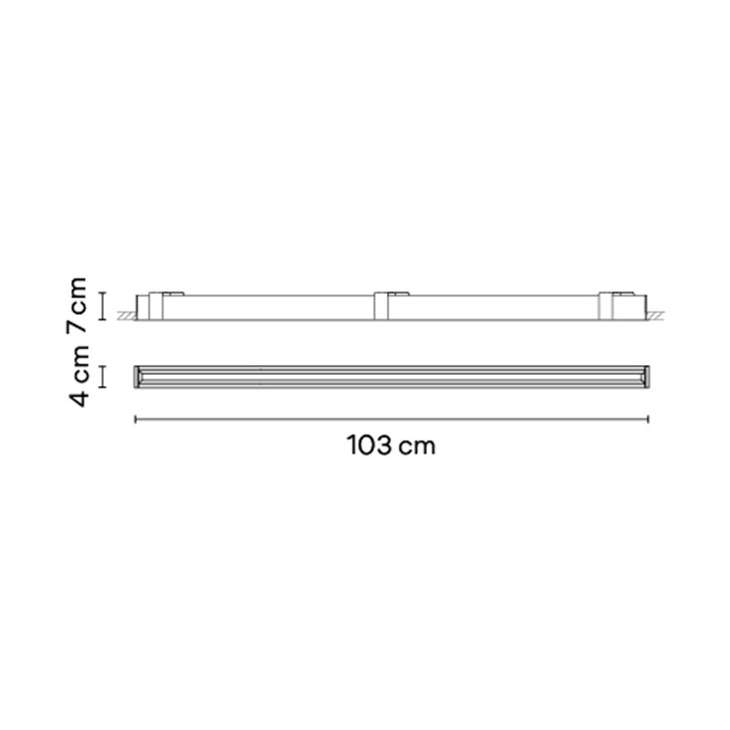 Vibia Line Colour Mood Grazer Trim 103 x 4 cm - 3605 Deckenlampe