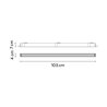 Vibia Line Colour Mood Grazer Trim 103 x 4 cm - 3605 Deckenlampe