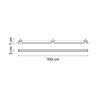Vibia Line Colour Mood Grazer Trimless 100 x 3 cm - 3608 Deckenlampe