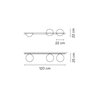 Vibia Palma 120 cm - 3704 Wandlampe