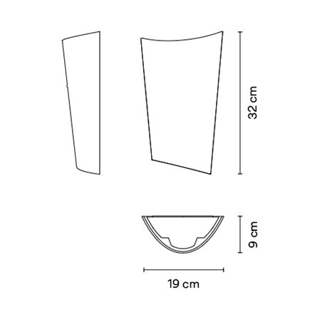 Vibia Break Plus 2x LED 19 x 32 cm - 4118 wall lamp