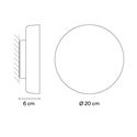 Vibia Dots outdoor 360° Surface Grazer Ø 20 cm - 4684 wall lamp