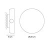 Vibia Dots outdoor Direct Surface Grazer Ø 20 cm - 4688 Wandlampe