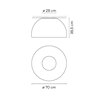 Vibia Duo Petra ø 70 cm x 38,5 cm - 4879 Deckenlampe