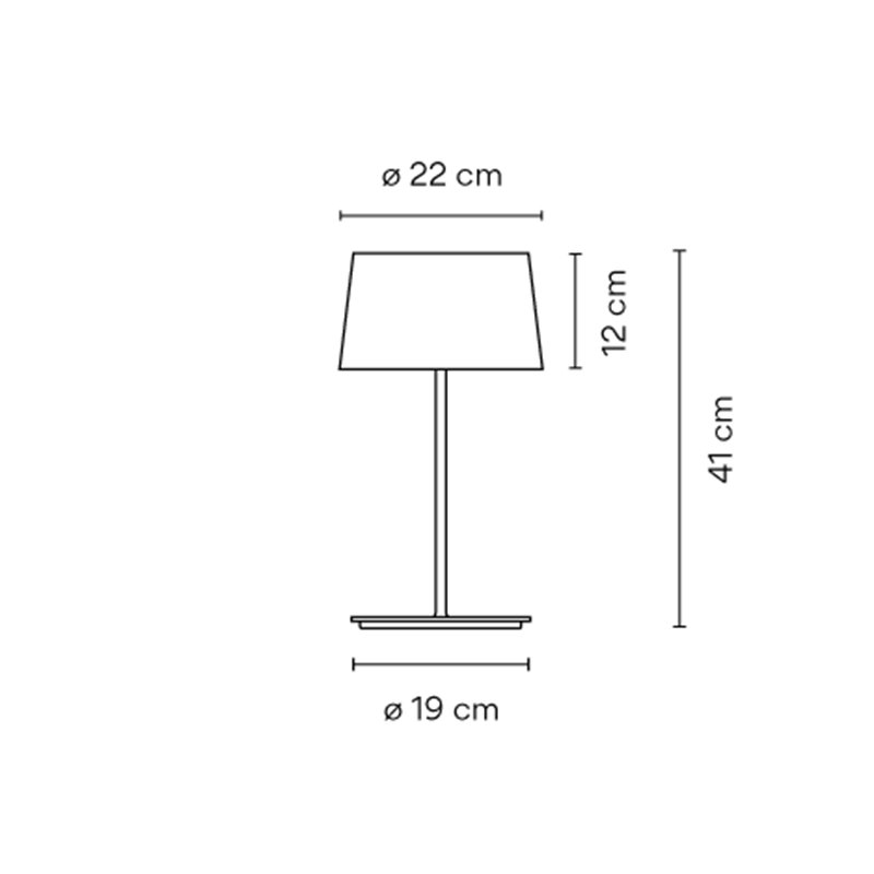 Vibia Warm Ø 19 x 41 cm - 4896 Tischlampe