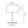 Vibia Warm Ø 32,4 x 59 cm - 4900 Tischlampe