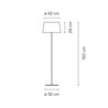 Vibia Warm Ø 32,4 x 150 cm - 4906 Stehlampe