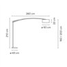 Vibia Balance 3x E27 Lampenschirm aus Aluminium - 5189 Stehlampe