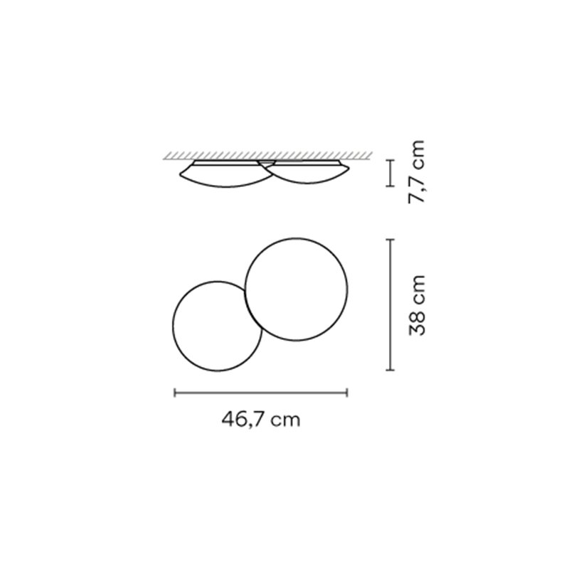 Vibia Puck 2x LED G9 - 46,7 cm - 5430 Deckenlampe