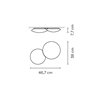 Vibia Puck 2x LED G9 - 46,7 cm - 5430 Deckenlampe