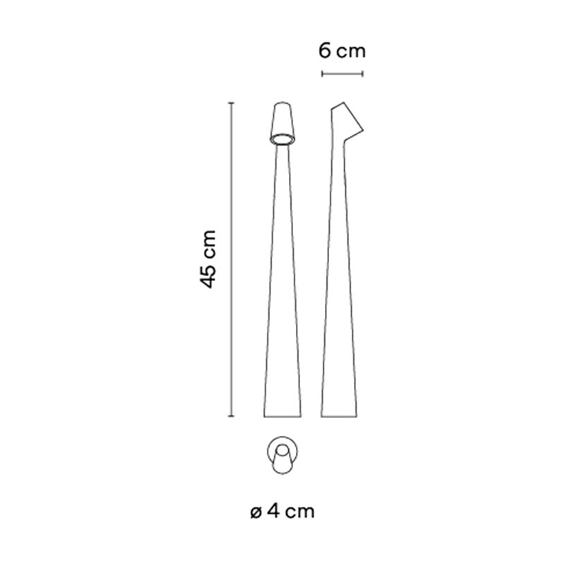 Vibia Africa portable Ø 5 x 45 cm - 5580 Tischlampe