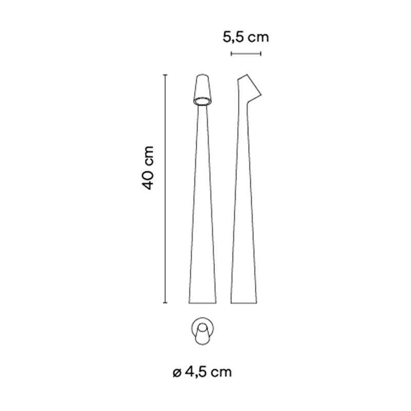 Vibia Africa Portable Ø 5 x 40 cm - 5585 Tischlampe