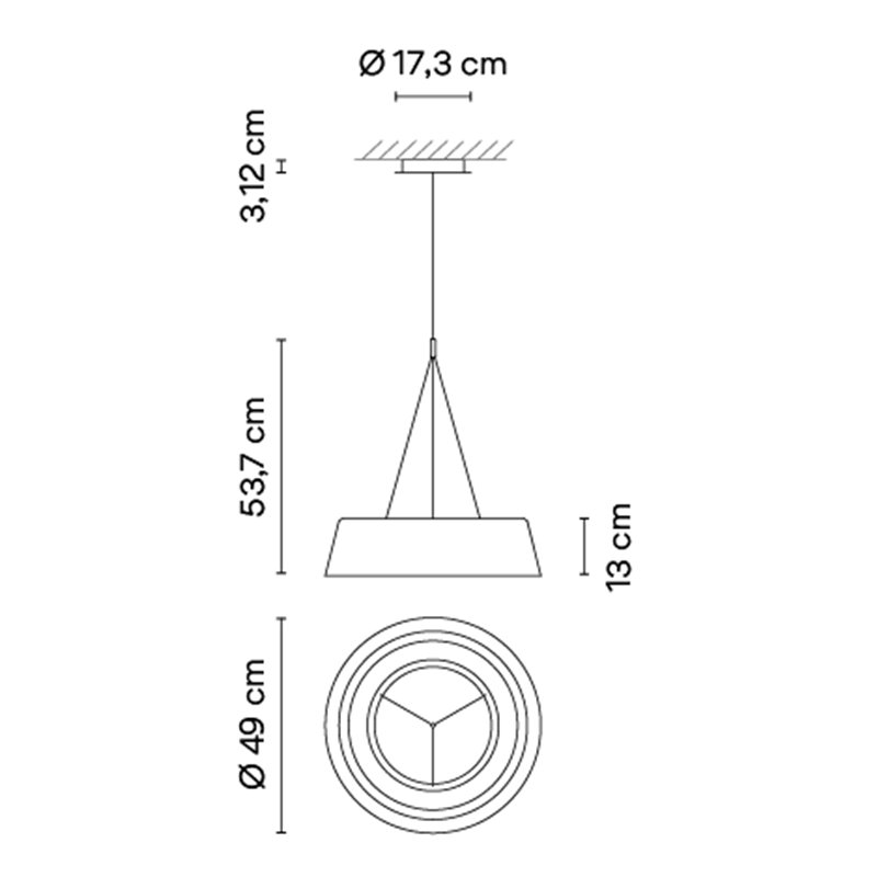 Vibia Lily Ø 49 cm - 5730 Hängelampe