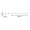 Vibia Spa 121 cm - 5975 Wandlampe