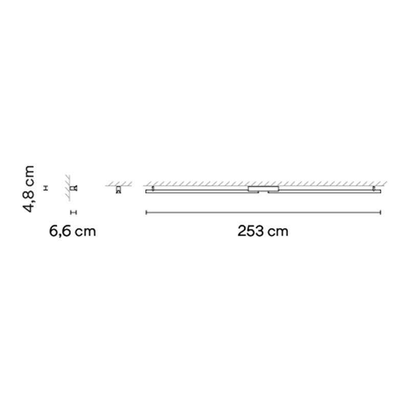 Vibia Spa 253 cm - 5981 Wandlampe