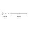 Vibia Spa 253 cm - 5981 Wandlampe