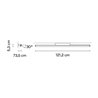 Vibia Spa Vanity Light 121 cm - 5987 Wandlampe