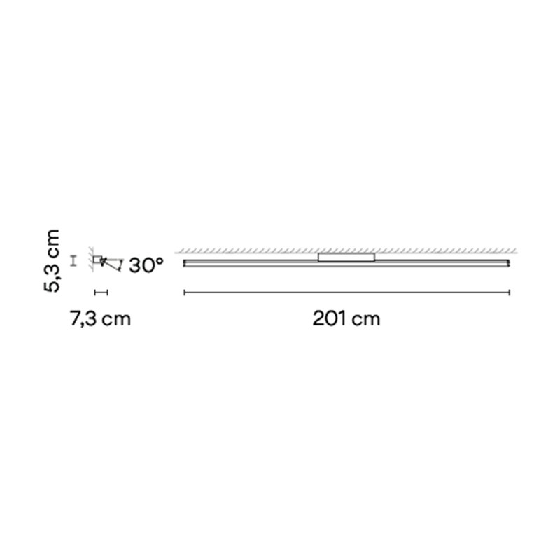 Vibia Spa Vanity Light 201 cm - 5989 Wandlampe