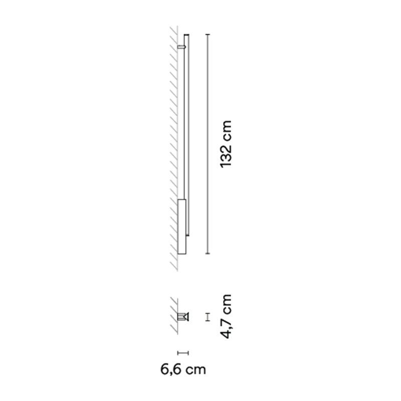 Vibia Spa 132 cm - 5993 Wandlampe