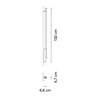 Vibia Spa 132 cm - 5993 Wandlampe