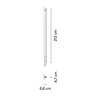Vibia Spa 212 cm - 5995 Wandlampe