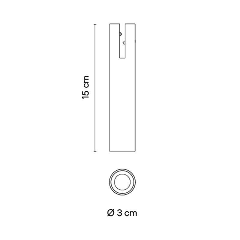Vibia Bind Downlight Ø 3 cm Medium - 6504 Leuchte für Schienenbeleuchtung