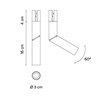 Vibia Bind Spotlight Ø 3 cm Narrow - 6510 Leuchte für Schienenbeleuchtung