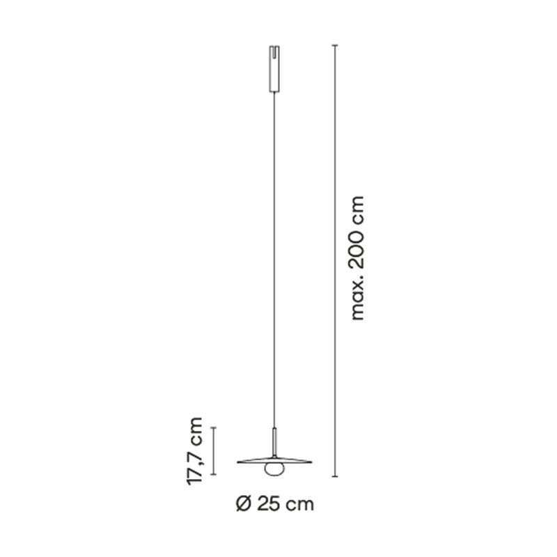 Vibia Bind Black Pincer Ø 25 cm - 6580 Leuchte für Schienenbeleuchtung