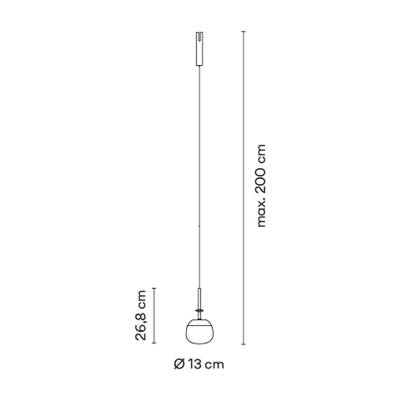 Vibia Bind Black Pincer Ø 13 cm - 6583 Leuchte für Schienenbeleuchtung