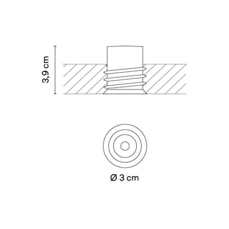 Vibia Bind solo Ø 3 cm Narrow - 6600 Einbauspot