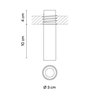 Vibia Bind solo Downlight Ø 3 cm x 10 cm Narrow - 6630 Einbauspot