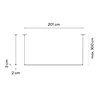Vibia Sticks solo 201 x 2 x 3 cm UGR <19 - 7364 Hängelampe