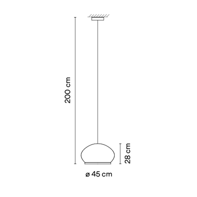 Vibia Knit ø 45 cm x 28 cm - 7455 Hängelampe