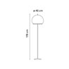 Vibia Knit Ø 45 x 178 cm - 7480 Stehlampe