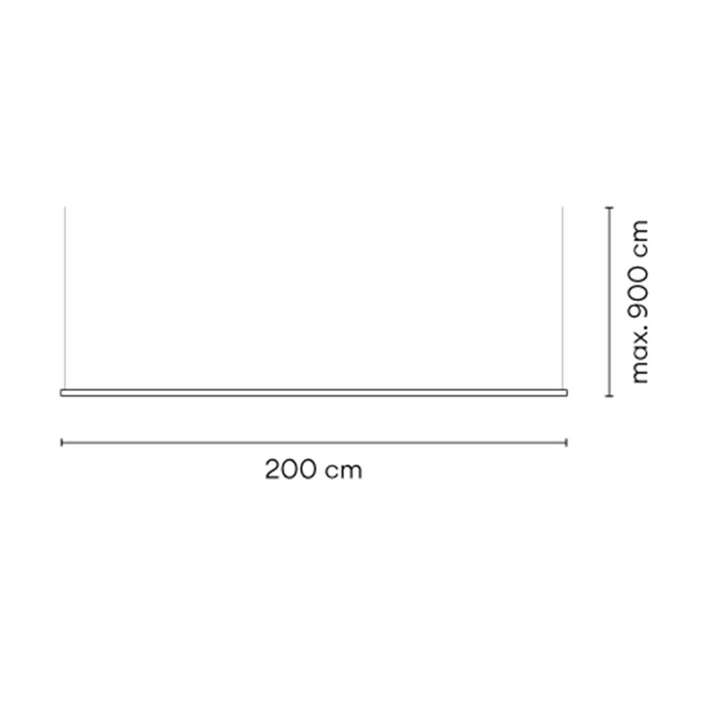 Vibia Circus Pendant Track 9 m x 200 cm - A371