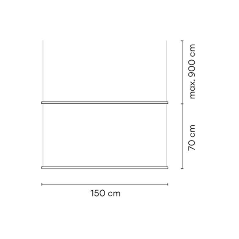 Vibia Circus Pendant Double Track 9 m x 150 cm - A383