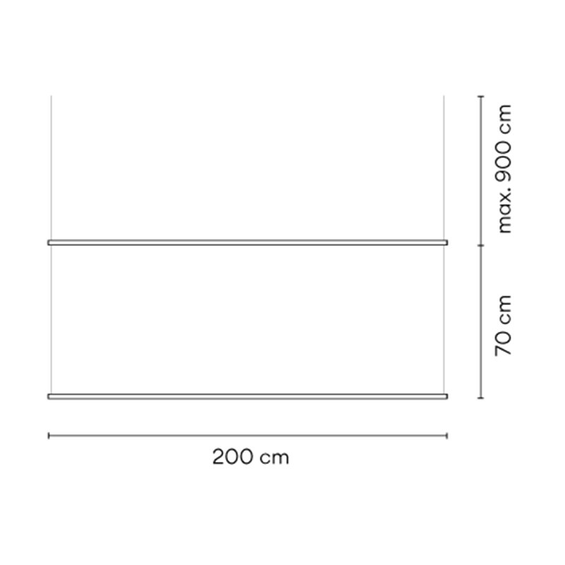 Vibia Circus Pendant Double Track 9 m x 200 cm - A389