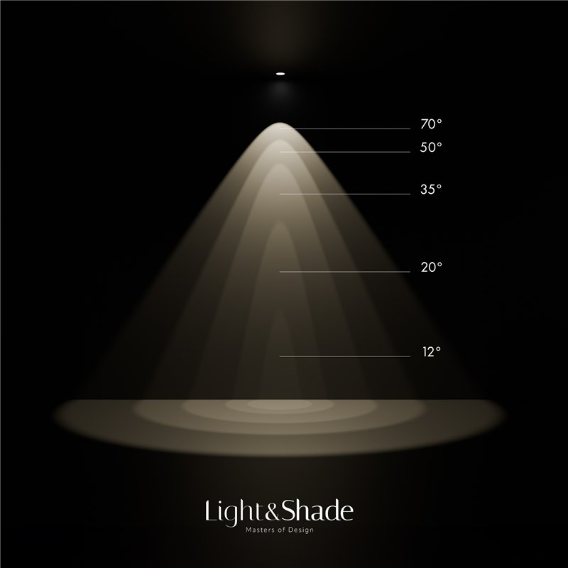 Modular Lighting Minude 45 suspended LED lens for Kompas GE Hängelampe