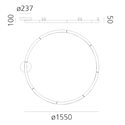 Artemide Alphabet Of Light Circular Ø155 Wall lamp / ceiling lamp