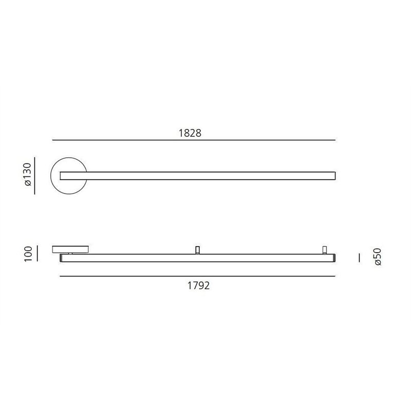 Artemide Alphabet Of Light Linear 180 Wall lamp / ceiling lamp