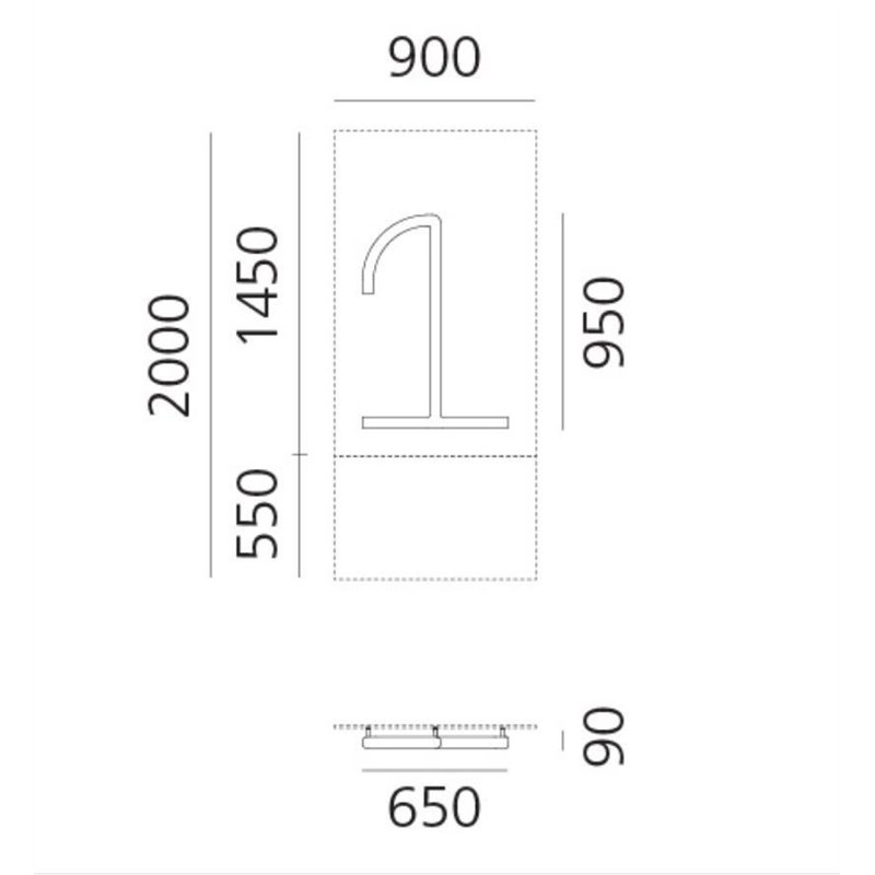 Artemide Alphabet Of Light Wall lamp "1"