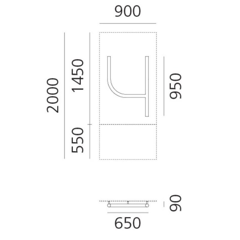 Artemide Alphabet Of Light Wall lamp "4"