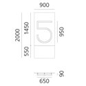 Artemide Alphabet Of Light Wall lamp "5"
