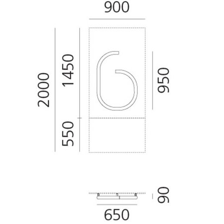 Artemide Alphabet Of Light Wall lamp "6"