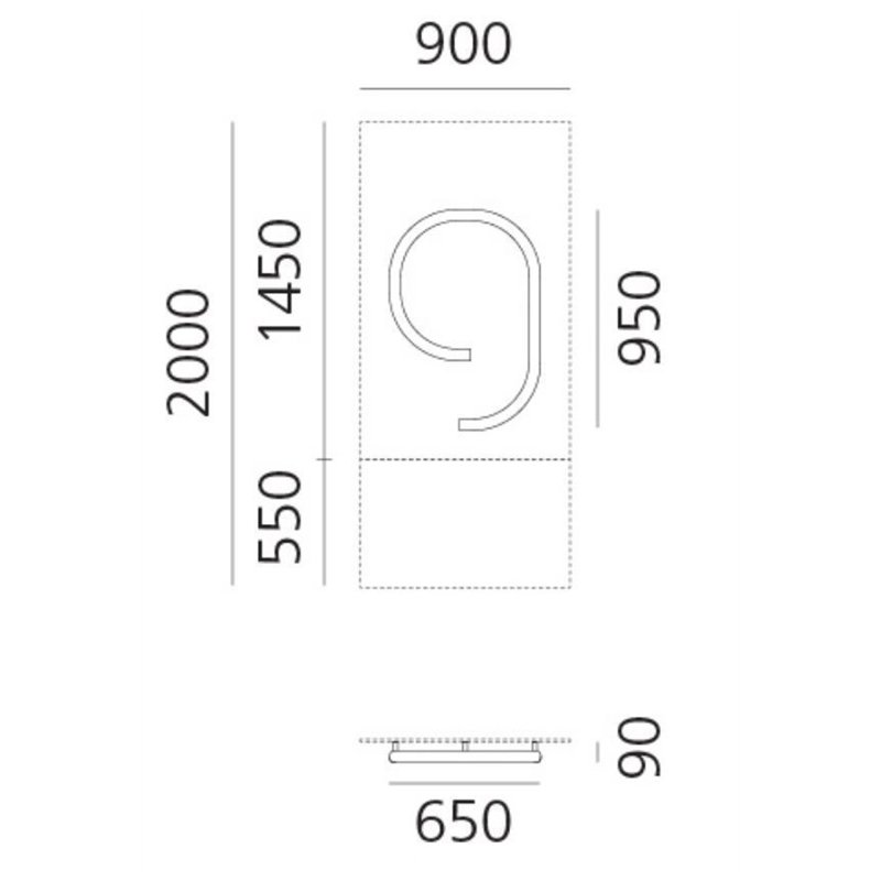 Artemide Alphabet Of Light Wall lamp "9"