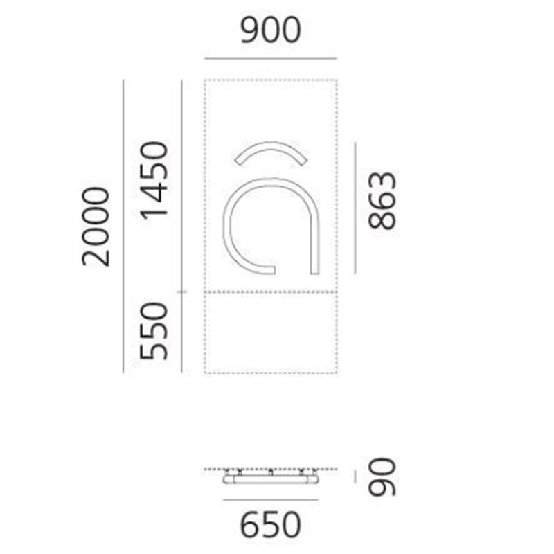 Artemide Alphabet Of Light Wall lamp "â" lowercase