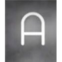 Artemide Alphabet Of Light Wall lamp "A" uppercase