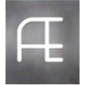 Artemide Alphabet Of Light Wall lamp "Æ" uppercase