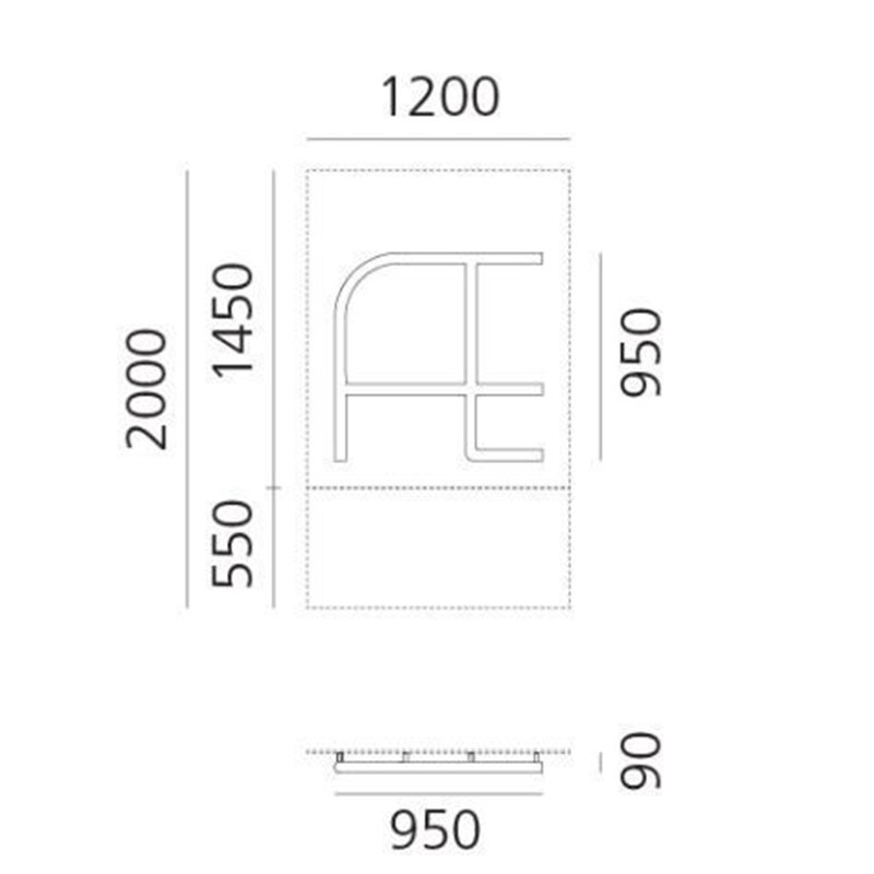 Artemide Alphabet Of Light Wall lamp "Æ" uppercase